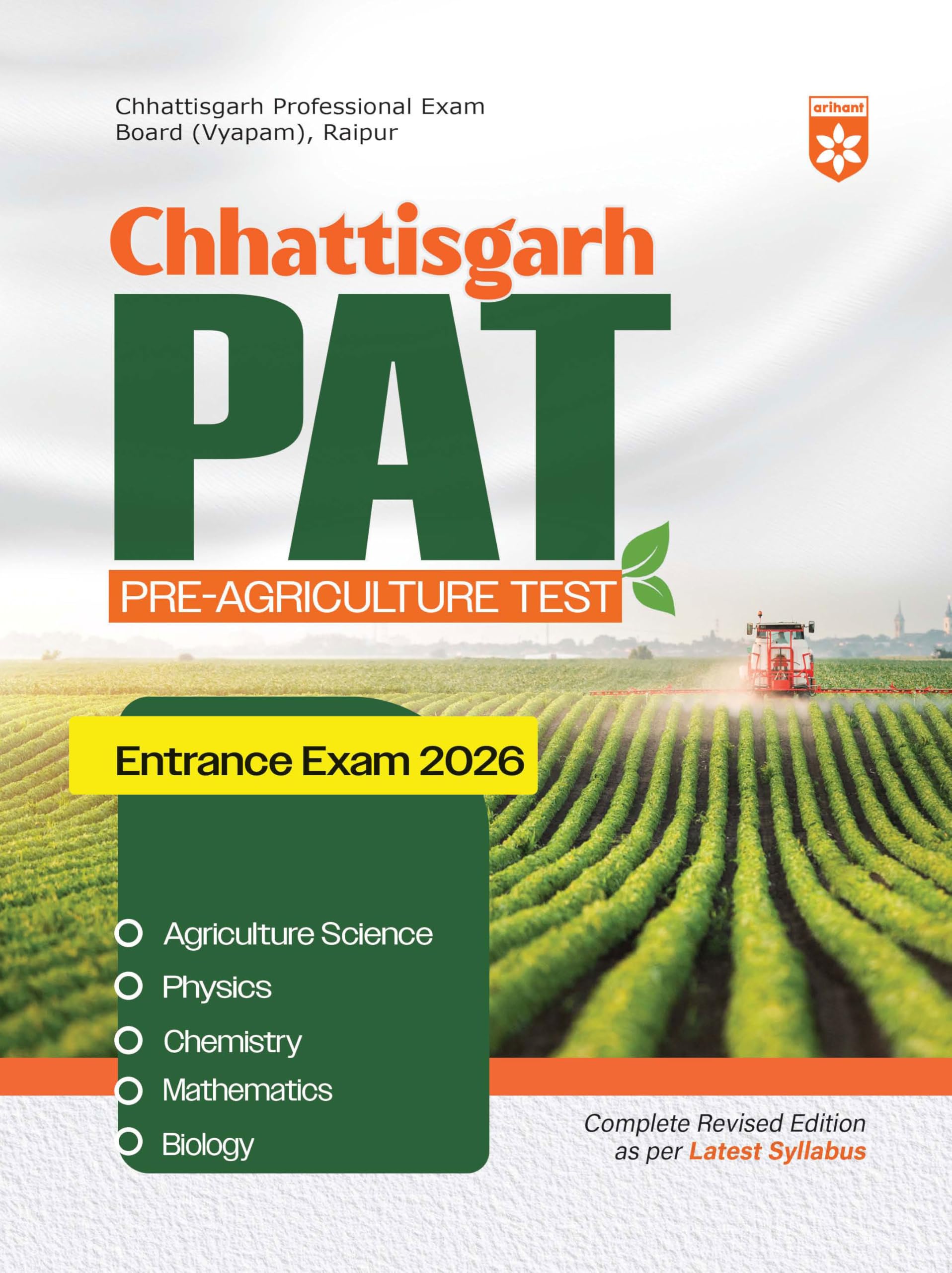 Buy Arihant Chhattisgarh PAT Pre-Agriculture Test Entrance Exam